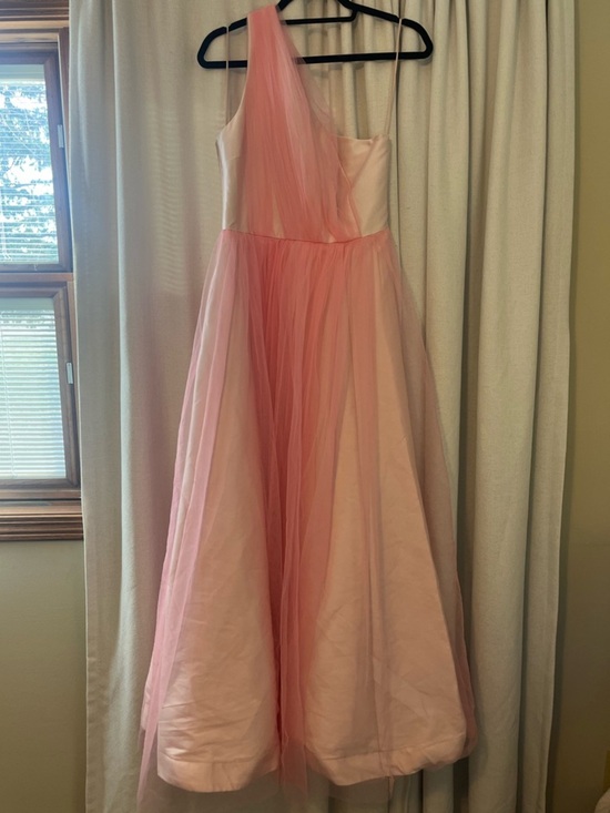 Badgley Mischka Dresses & Skirts - Badgley Mischka Pink One-Shoulder Tulle Ball Gown